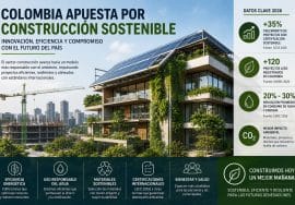 Colombia apuesta por construcción sostenible con nuevas exigencias técnicas y transformación del sector en 2026