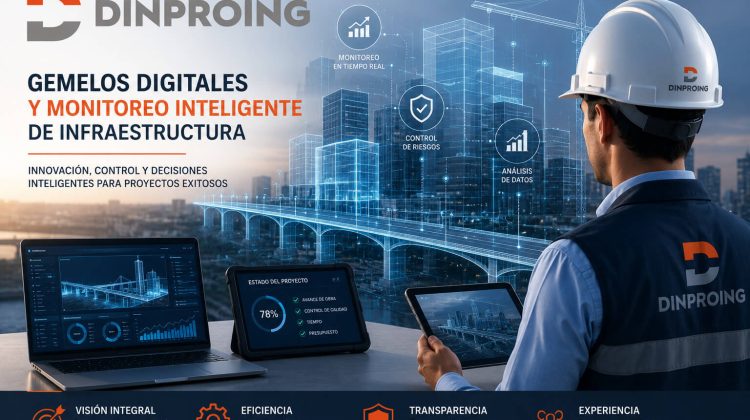 Tecnología de Gemelos Digitales para el monitoreo inteligente de proyectos de infraestructura y construcción en Colombia.